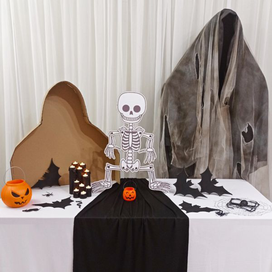 Moldes Halloween Esqueleto Fantasma Morcegos